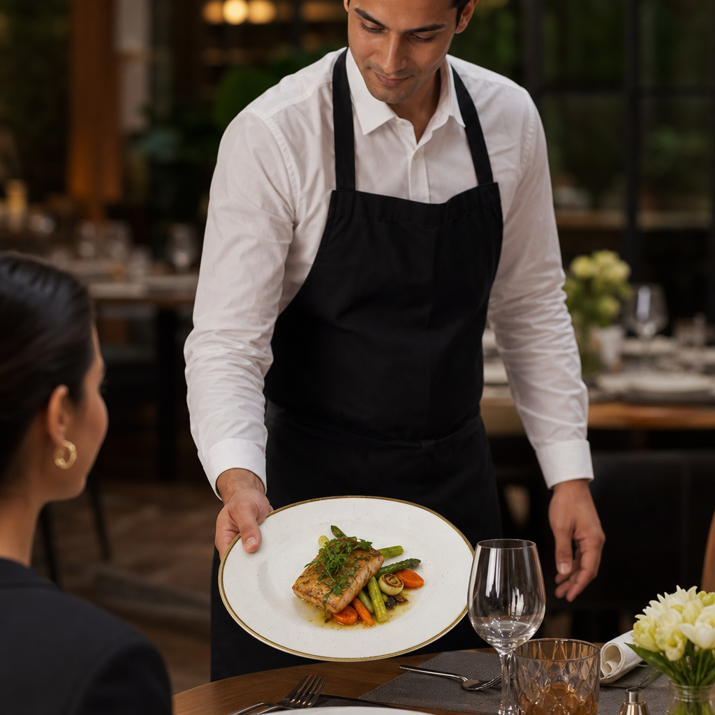 Plates 276mm White Vitrified Ceramic for Restaurants (Pack of 12)