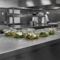 PLA Hinged-Lid Deli Containers 473ml for Salad Bars (Pack of 300)