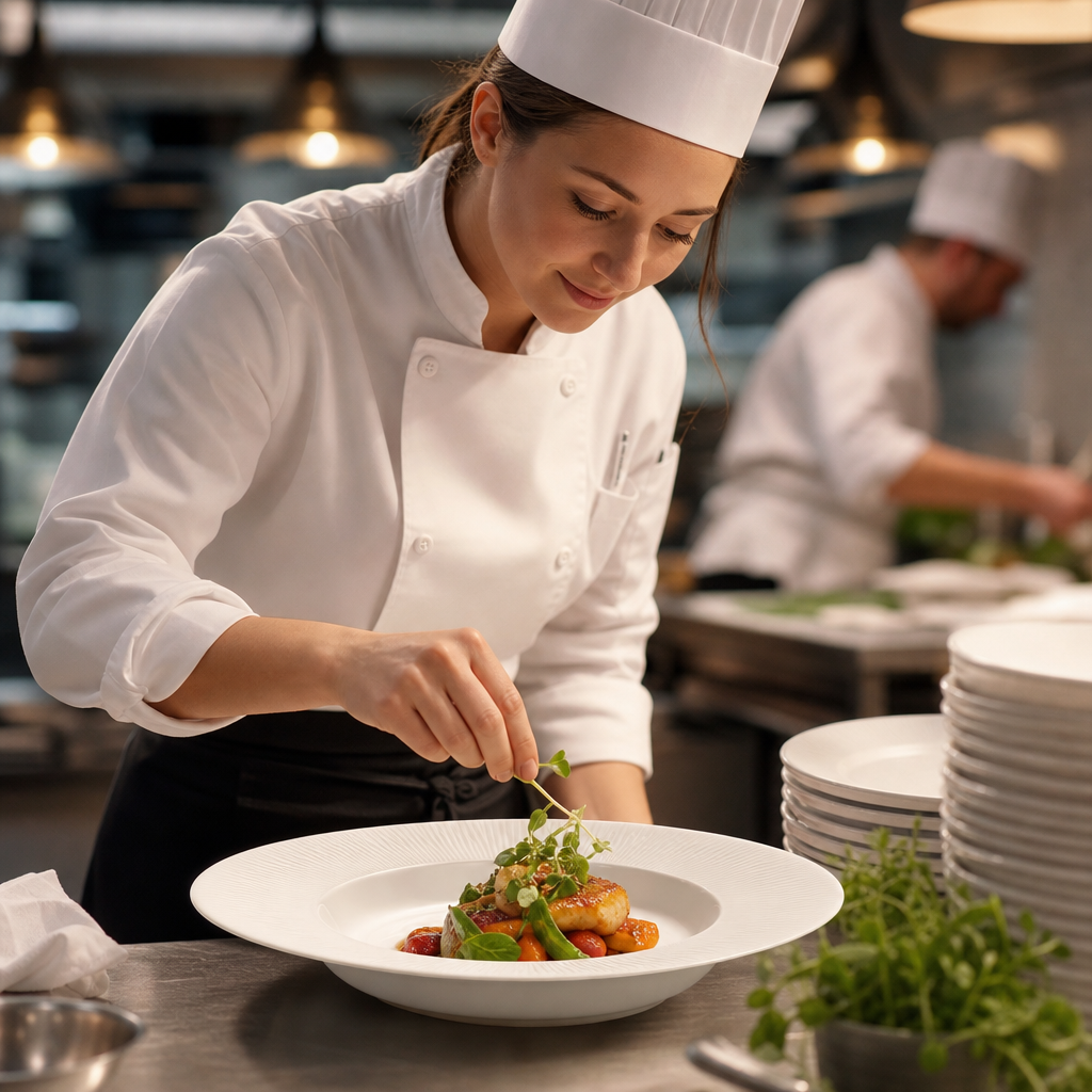 Bamboo Rimmed Porcelain Bowls 265mm for Food Service
