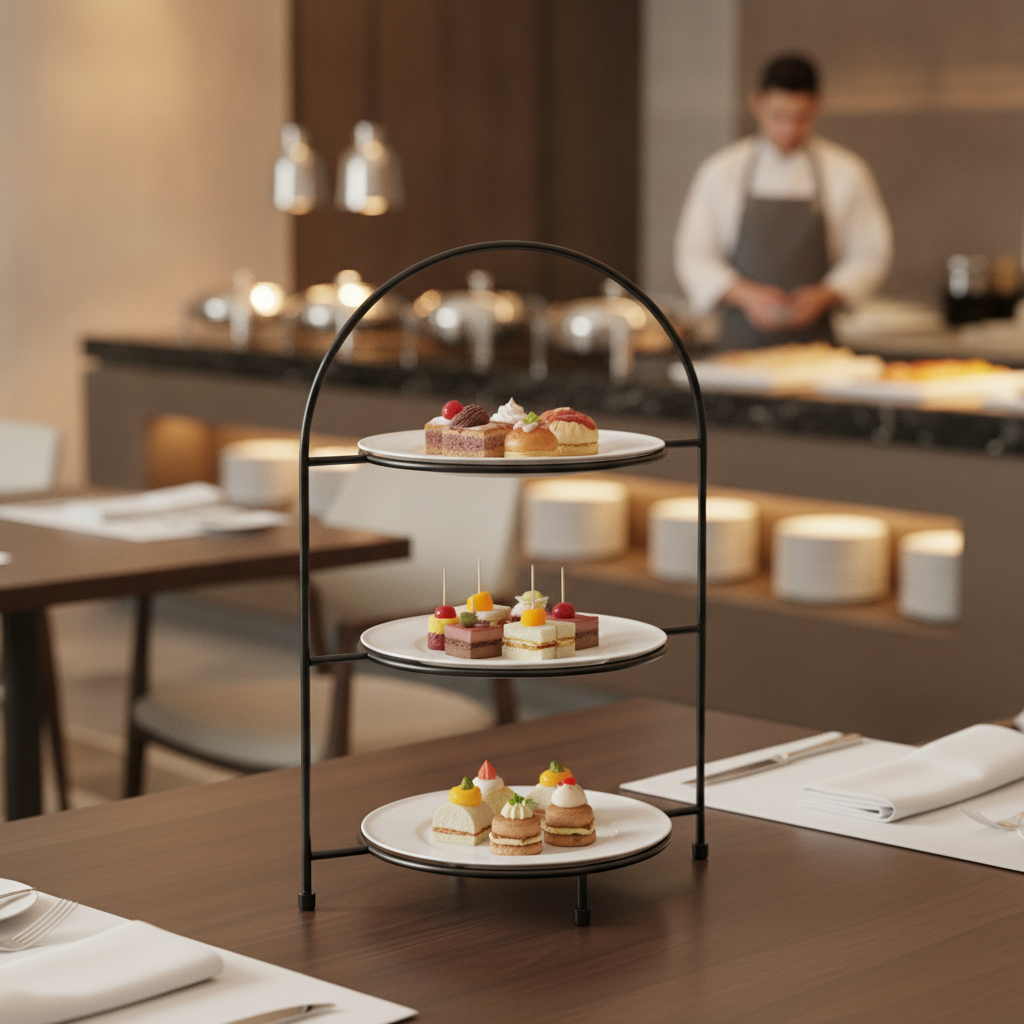 Metal Serving Stand 290mm for Stylish Buffet Displays