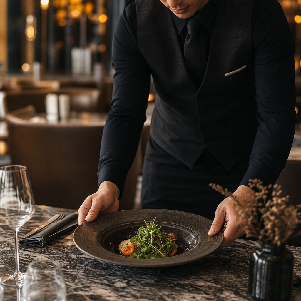 Iron Black Wide Rim Bowl 280mm for Elegant Dining