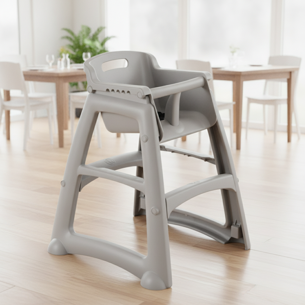 Plastic Stacking High Chair 756x597mm for Children up to 3 Years Old