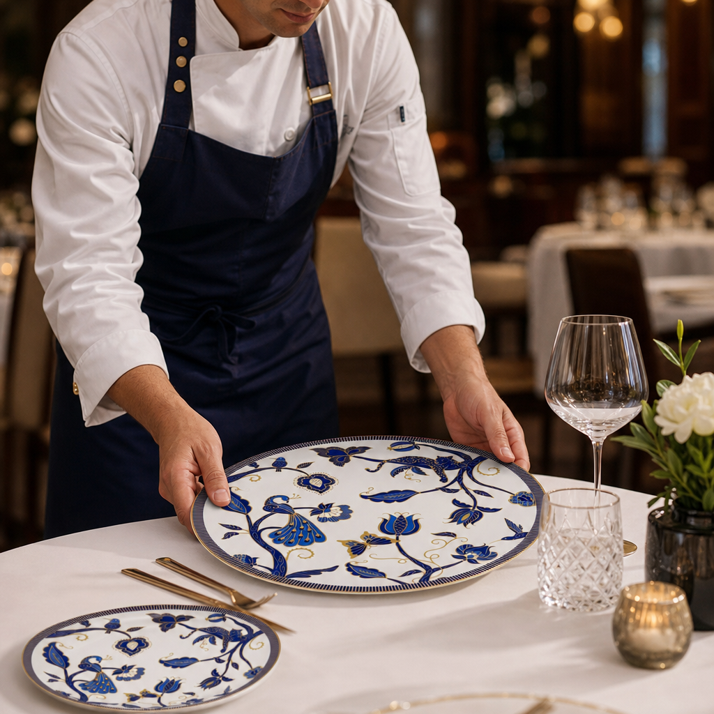 Coupe Plates 300mm Bone China for Upscale Dining (Pack of 6)
