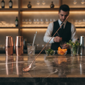 Stainless Steel Copper Plated Cocktail Spoon 450mm for Bars & Pubs