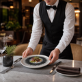 Walled Plates 210mm Vitrified Ceramic for Hospitality (Pack of 6)