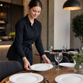 Embossed Plates 260mm Porcelain for Catering & Hospitality (Pack of 12)