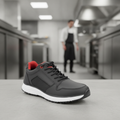 Recycled Polyester Slipbuster Veso Trainers Black for Work Use