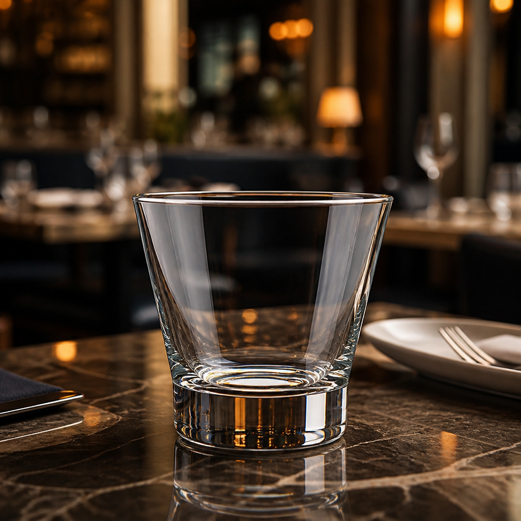 Clear Glass Old Fashioned Tumblers 320ml for Bars & Restaurants (Pack of 24)