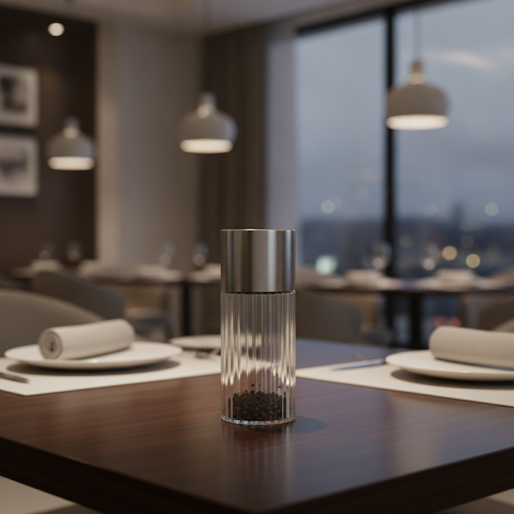 Stainless Steel Pepper Shaker 40ml for Table Presentations