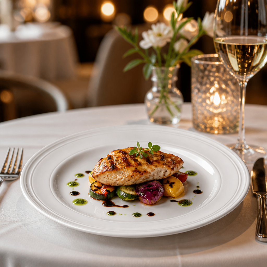 Plates 230mm White China for Elegant Dining (Pack of 12)