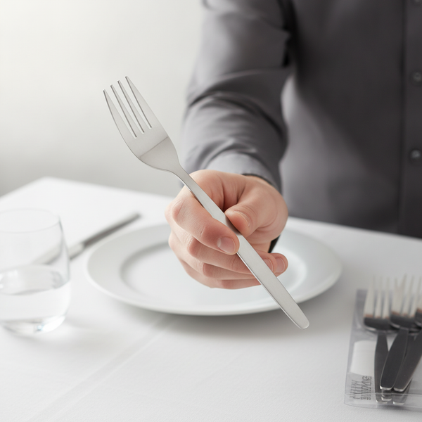 18/0 Stainless Steel Table Forks, Stainless Steel, pack of 12