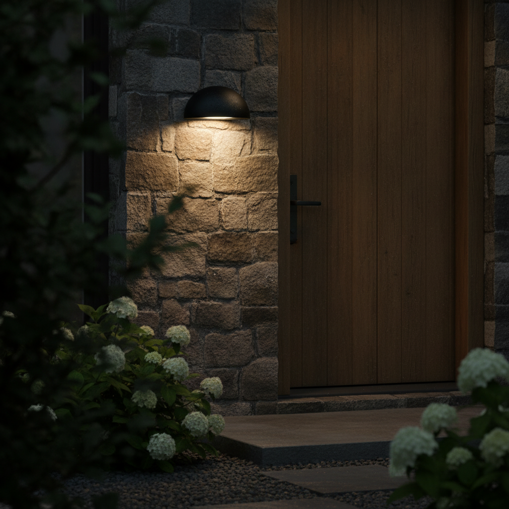Metal Outdoor Wall Light for Front Doors & Garden Paths