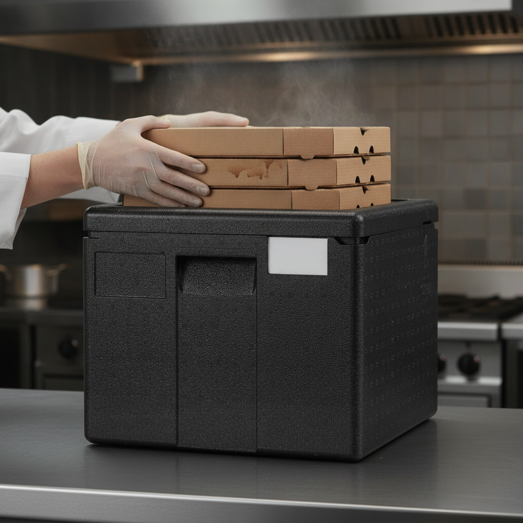 Polypropylene Top Loading Pizza Box Carrier for Food Delivery