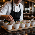 Ripple Dip Pots 114ml Porcelain for Event Dining (Pack of 12)