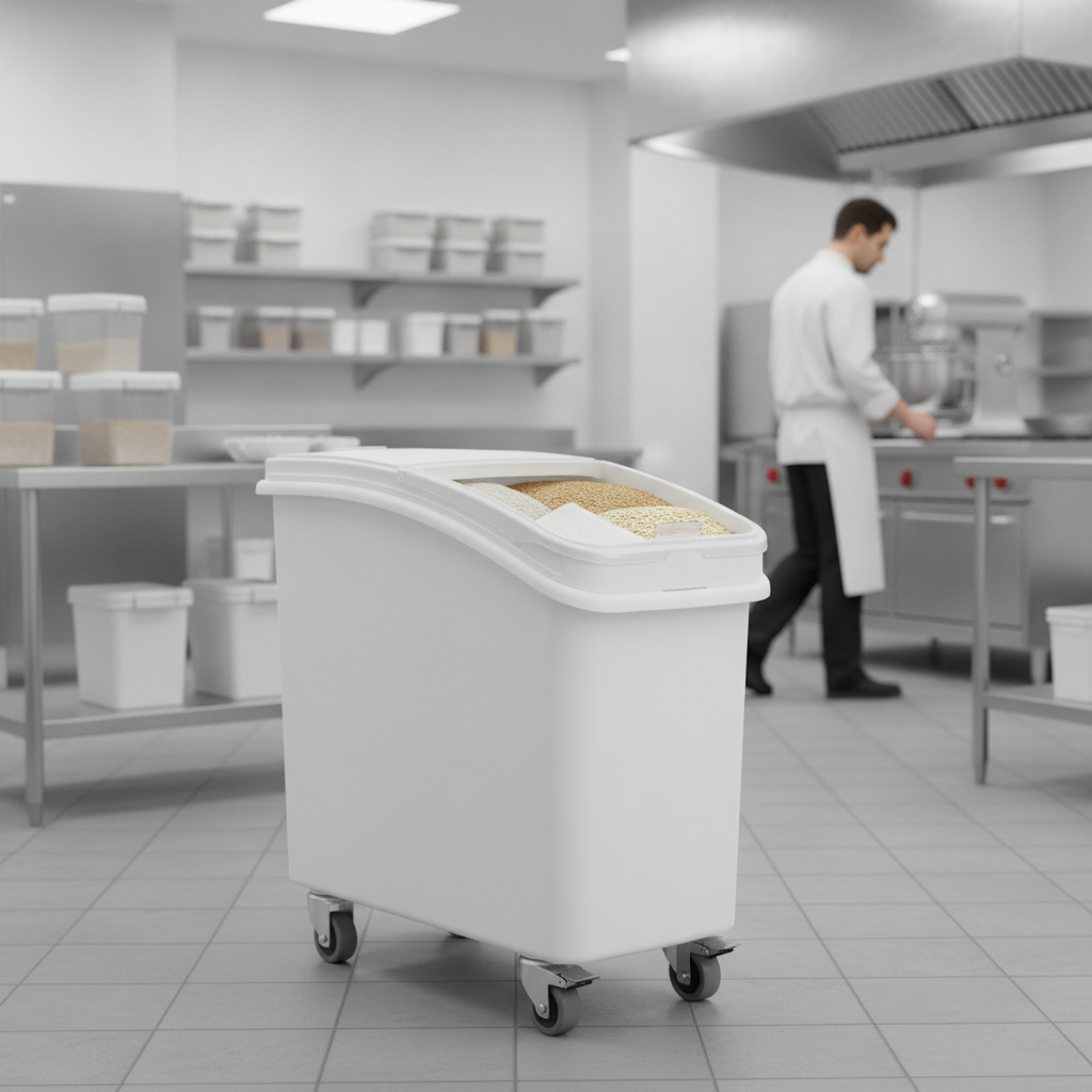 Polypropylene Ingredient Bin 102L for Industrial Kitchens