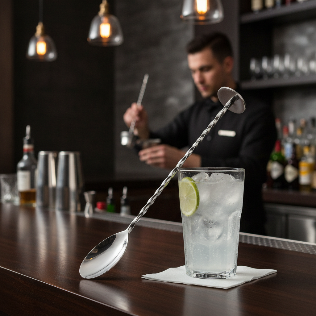 Stainless Steel G&T Spoon 155mm for Enjoying Gin & Tonics