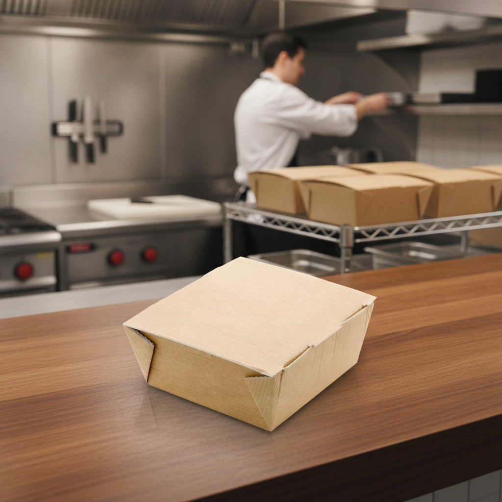 Paperboard Food to Go Box 270 Pack for Takeaway Meals