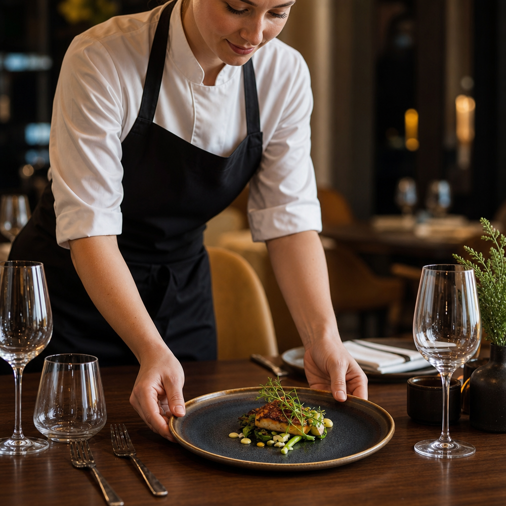 Flat Plate 260mm Stoneware for Stylish Table Settings