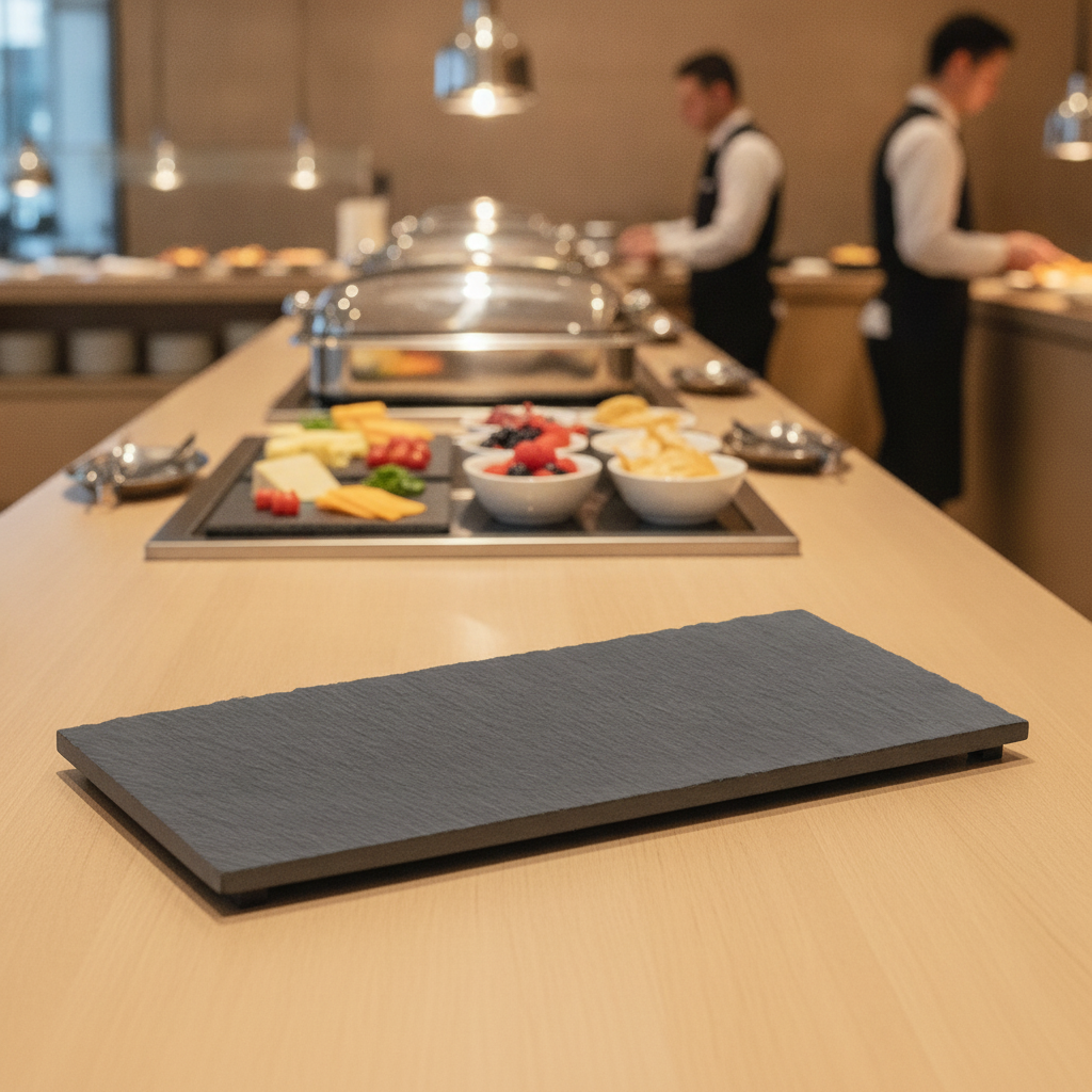 Slate Tray 1/3 GN 325x176mm for Buffet Settings