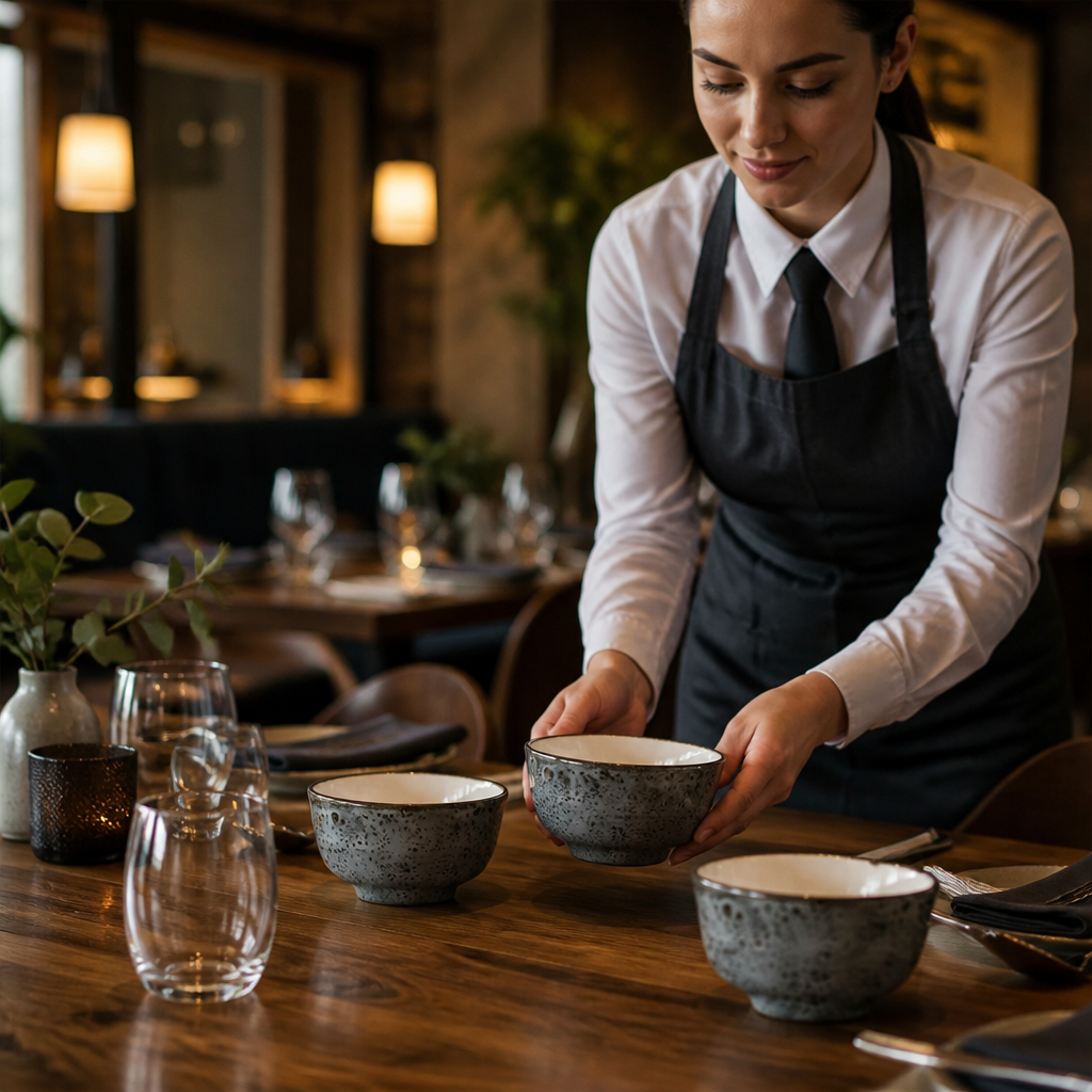 Sugar Bouillon Soup Bowls 227ml Smoke Grey Porcelain for Dining Tables (Pack of 12)