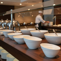 Melamine White Bowl 2.5L for Buffets