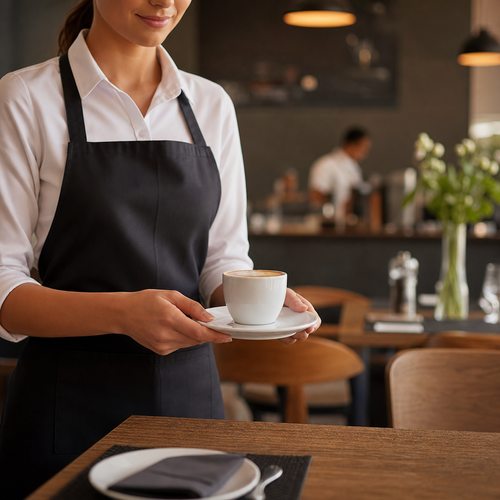 Cappuccino Saucers 150mm Vitrified Porcelain for Cafés & Restaurants (Pack of 12)
