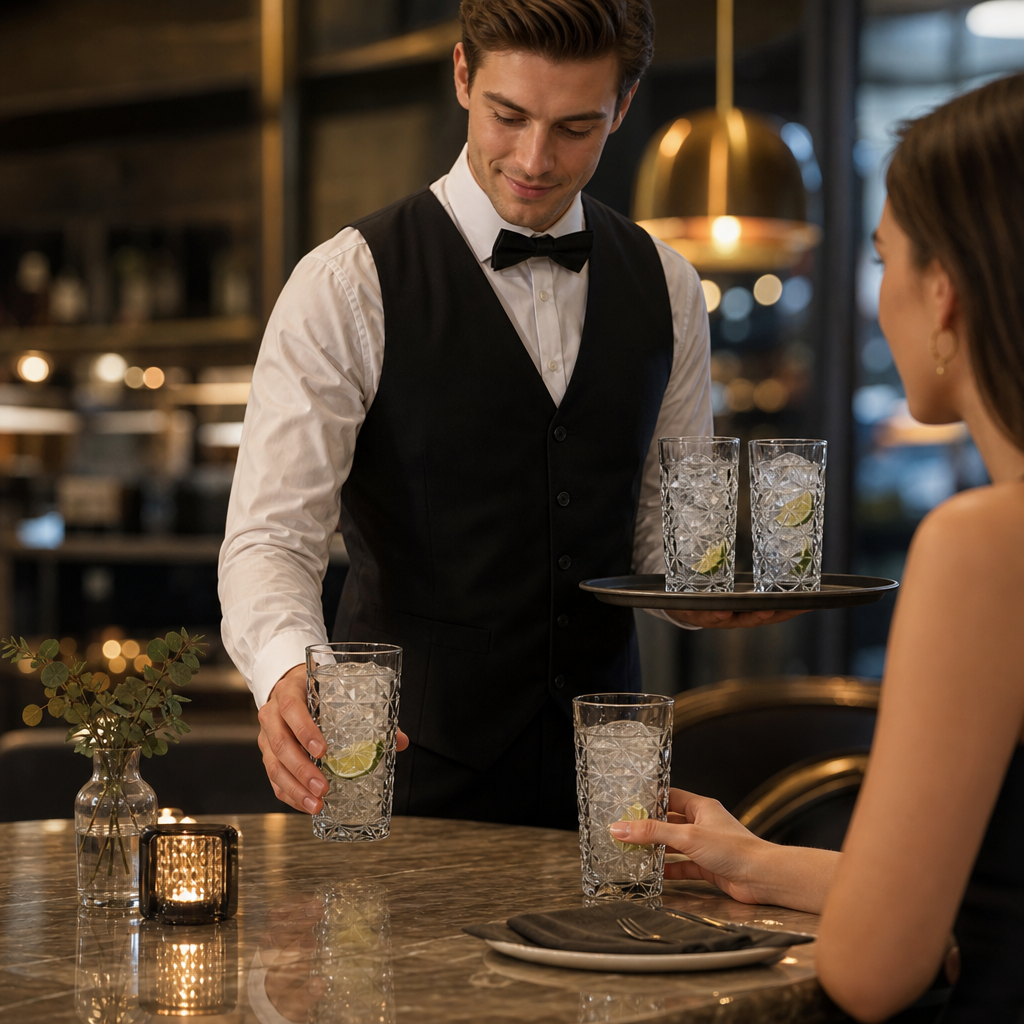 Soda Lime Long Drink Glasses 360ml for Elegant Entertaining (Pack of 12)