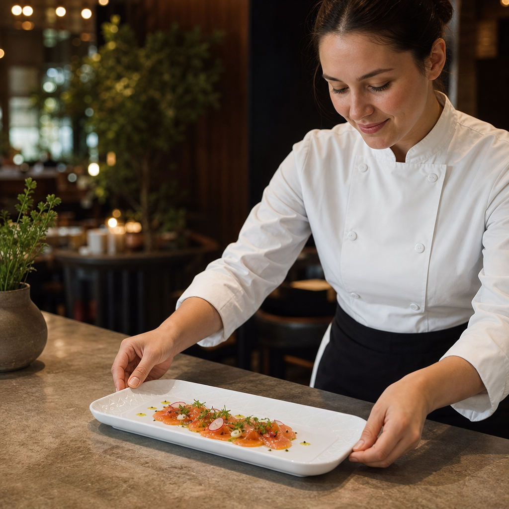 Shallow Oblong Trays 265mm White China for Contemporary Dining (Pack of 6)