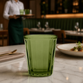 Glass Smoked Green Tumblers 260ml for Vibrant Drink Service (Pack of 6)