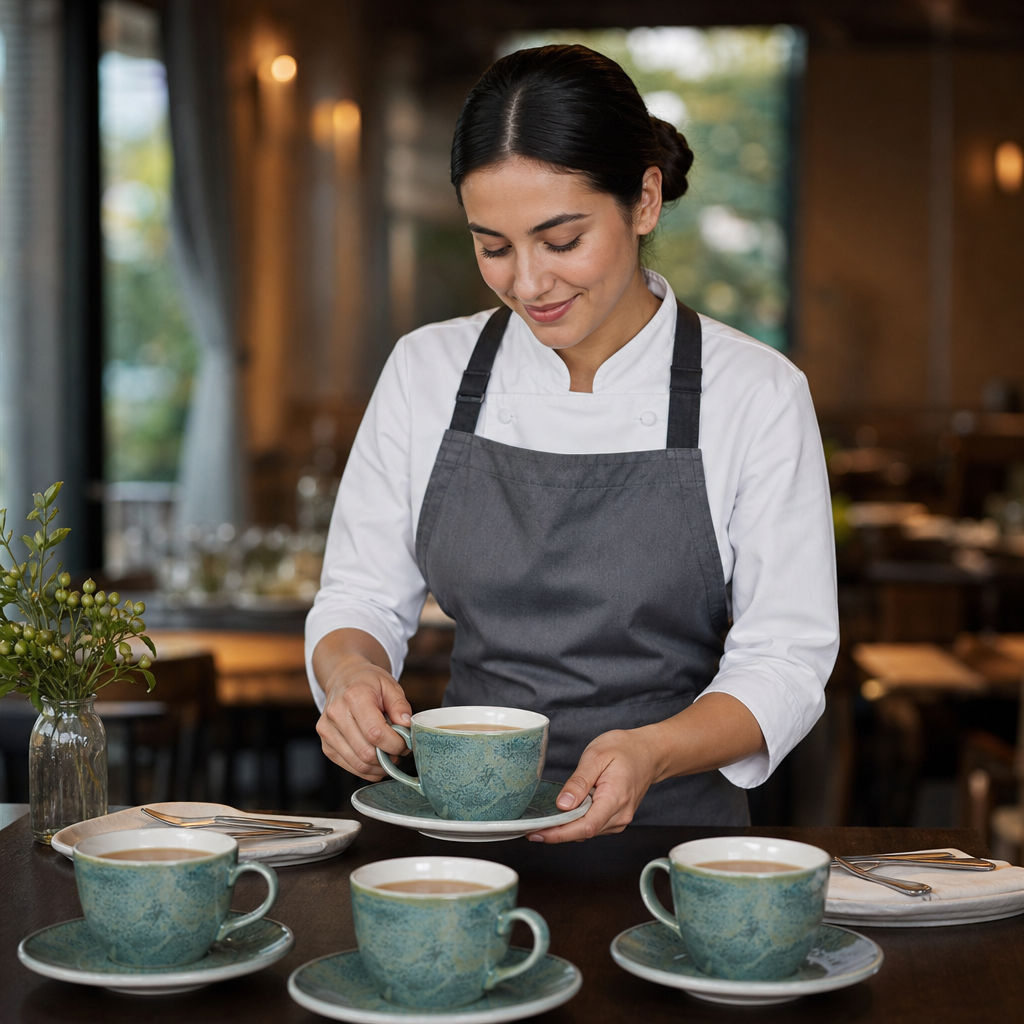 Cups 227ml Green China for Culinary Presentation (Pack of 12)