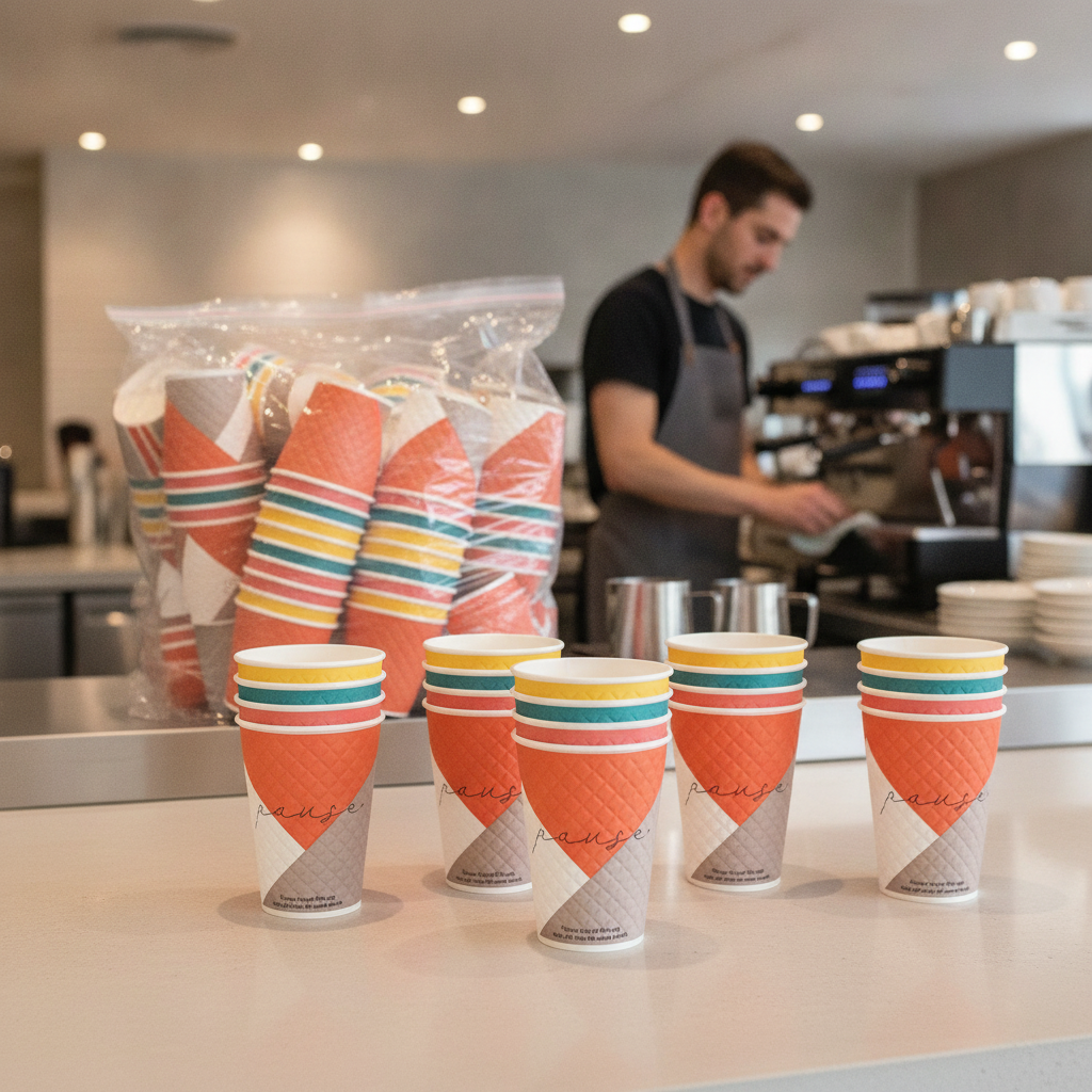 Paper Double Wall Coffee Cups 455ml for Catering (Pack of 620)