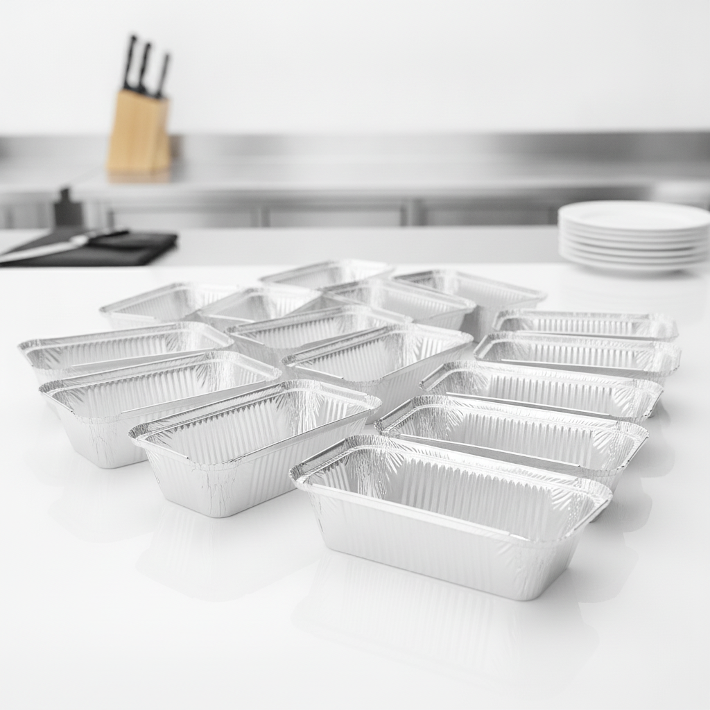 Aluminium Foil Containers 660ml for Cooking & Storage (Pack of 50)