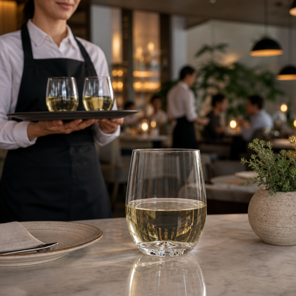 Polycarbonate Clear Chardonnay Glass 245ml for Outdoor Entertaining (Pack of 12)