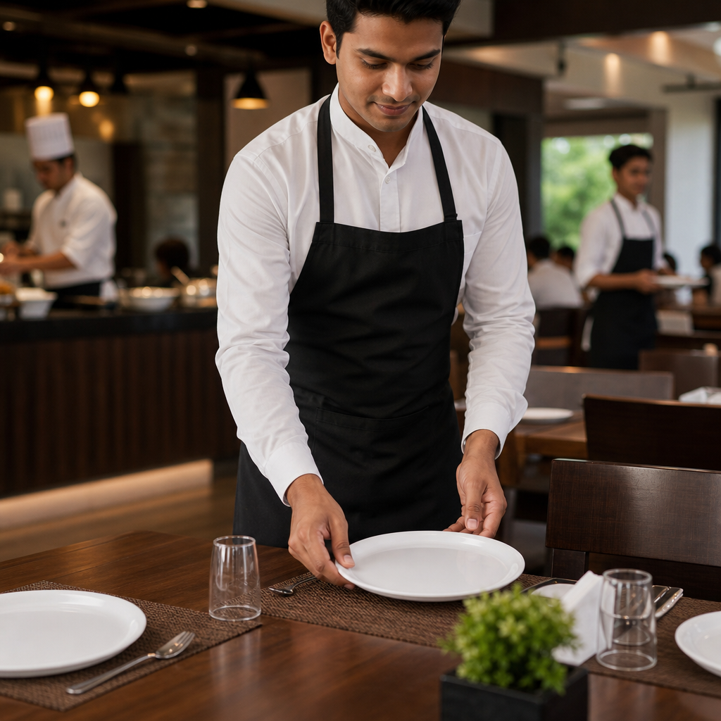 Serving Plates 230mm Melamine for Busy Restaurants (Pack of 48)
