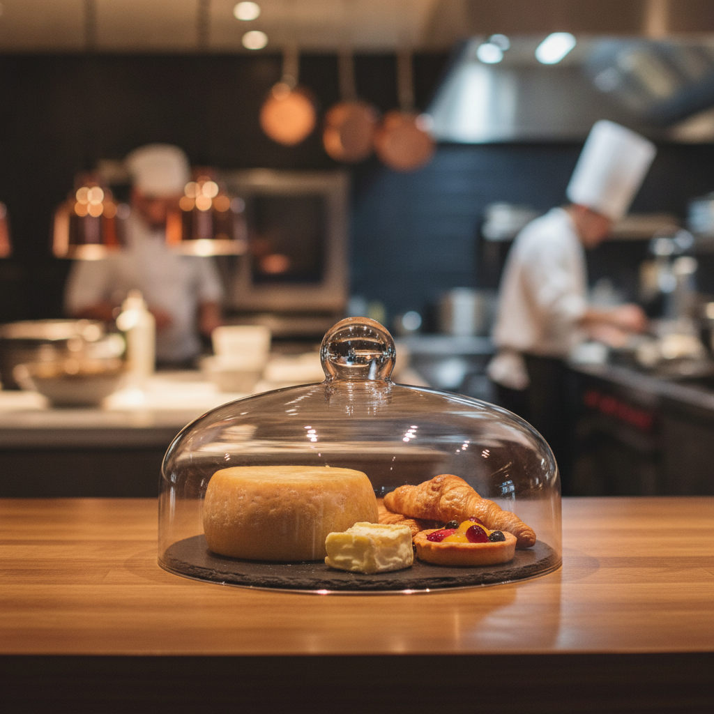 Glass Cloche 260mm for Displaying Cakes & Cheeses