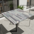 High Density Woodchip Square Table Top Blue for Indoor/Outdoor Use