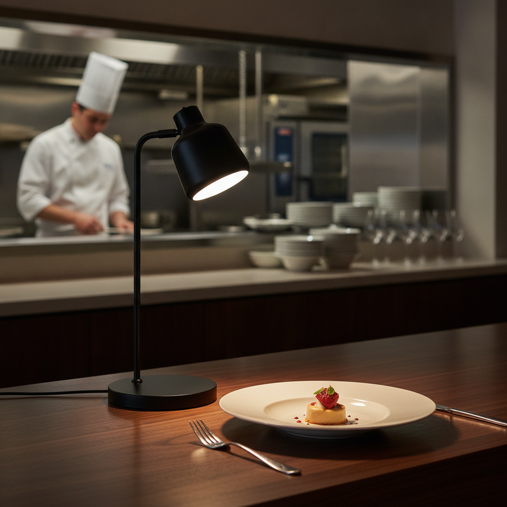 Metal Black Table Lamp with Adjustable Head 200x220mm for Home & Office