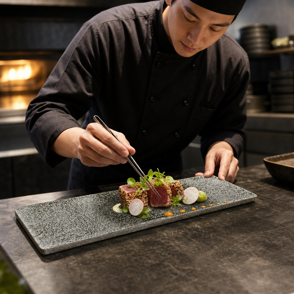 Oblong Plates x 330 110mm Vitrified Ceramic for Catering (Pack of 6)