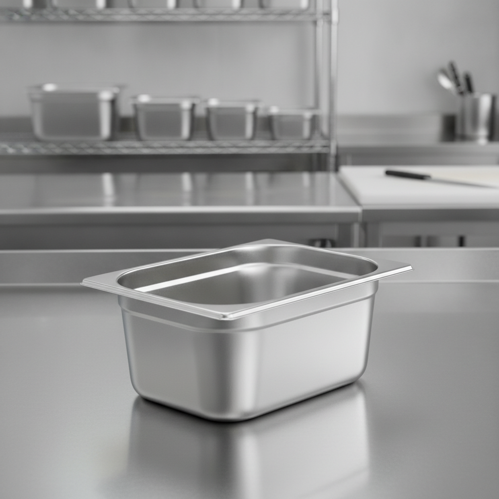 201 Stainless Steel 1/2 Gastronorm Tray 150mm for Commercial Use
