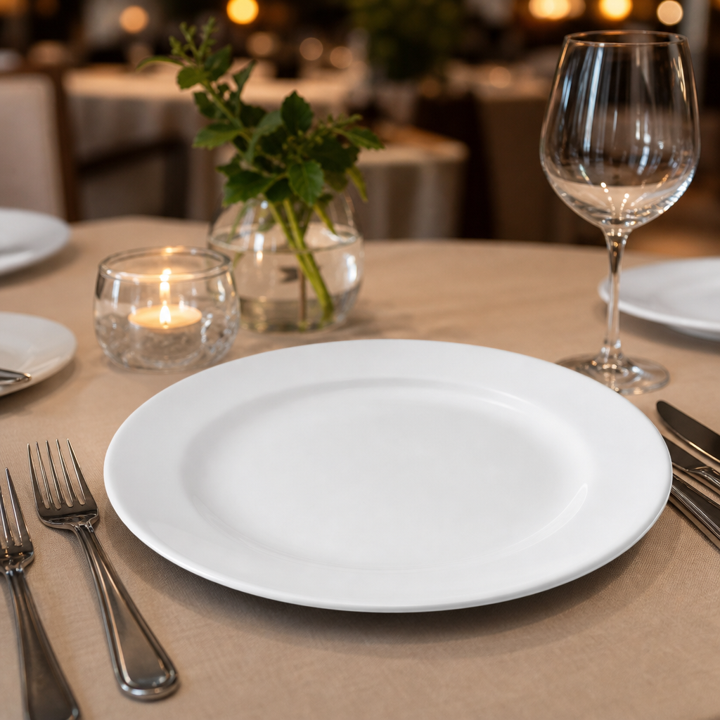 Harmony Plates 207mm White Porcelain for Casual Dining (Pack of 24)