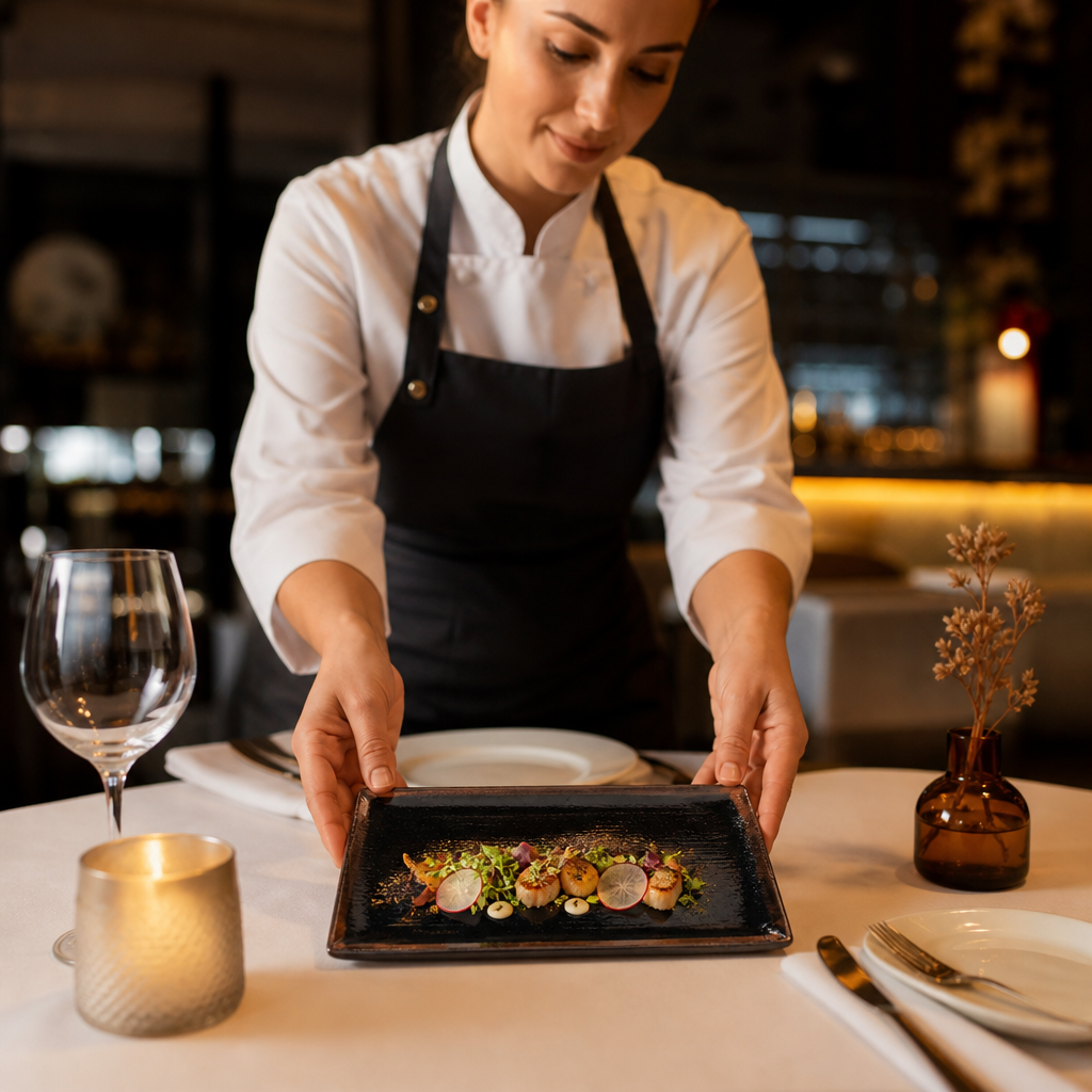 Rectangular Platter 270x167mm Porcelain for Fine Dining (Pack of 6)