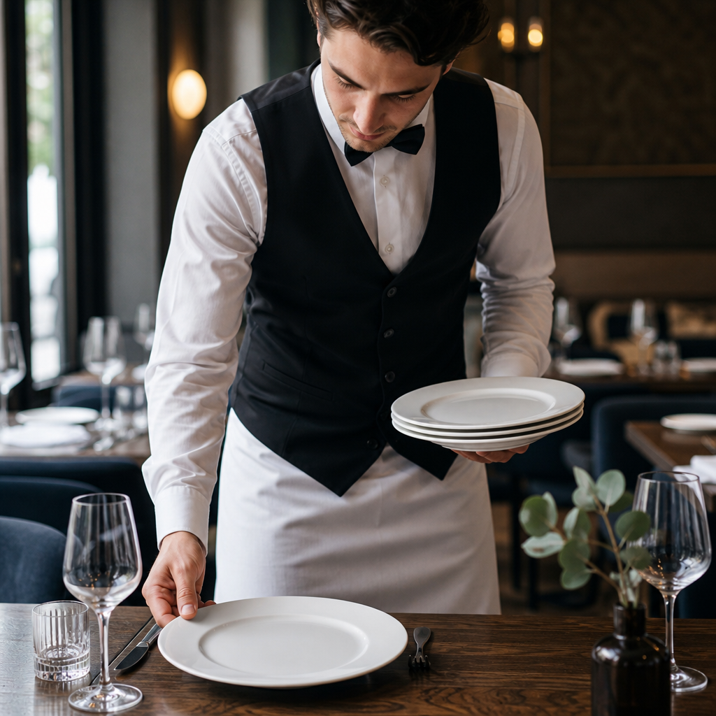 Wide Rimmed Plates 254mm Porcelain for Restaurants & Cafés (Pack of 12)