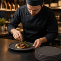 Plates 205mm Charcoal Porcelain for Restaurants & Cafés (Pack of 6)