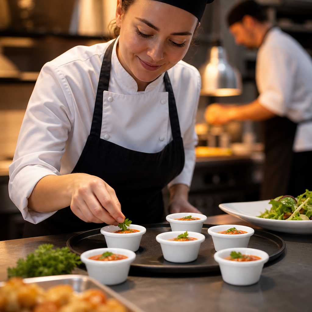 Ramekins 40ml Melamine for Food Service (Pack of 12)
