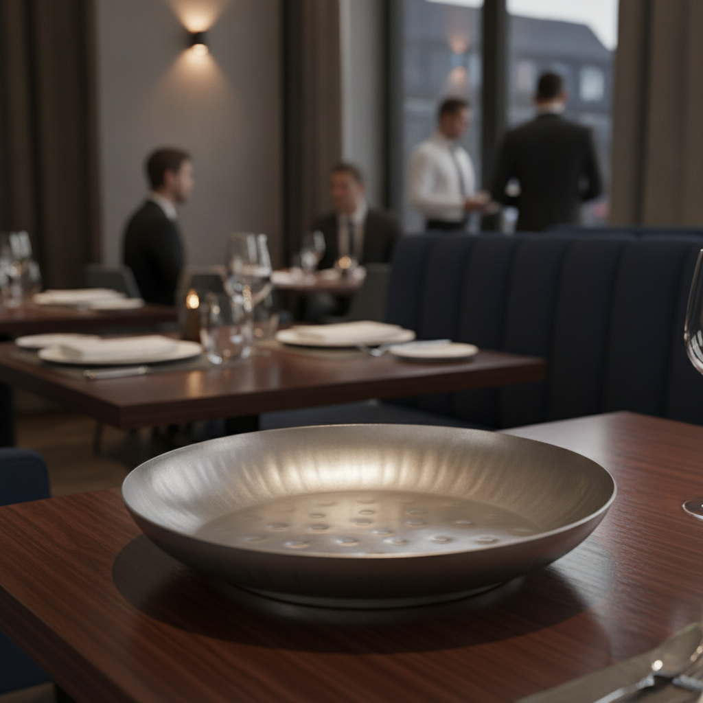 Stainless Steel Seafood Serving Bowl 245mm for Elegant Dining