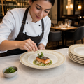 Inked Lumé Wide Rim Bowls 288mm for Dynamic Table Presentations
