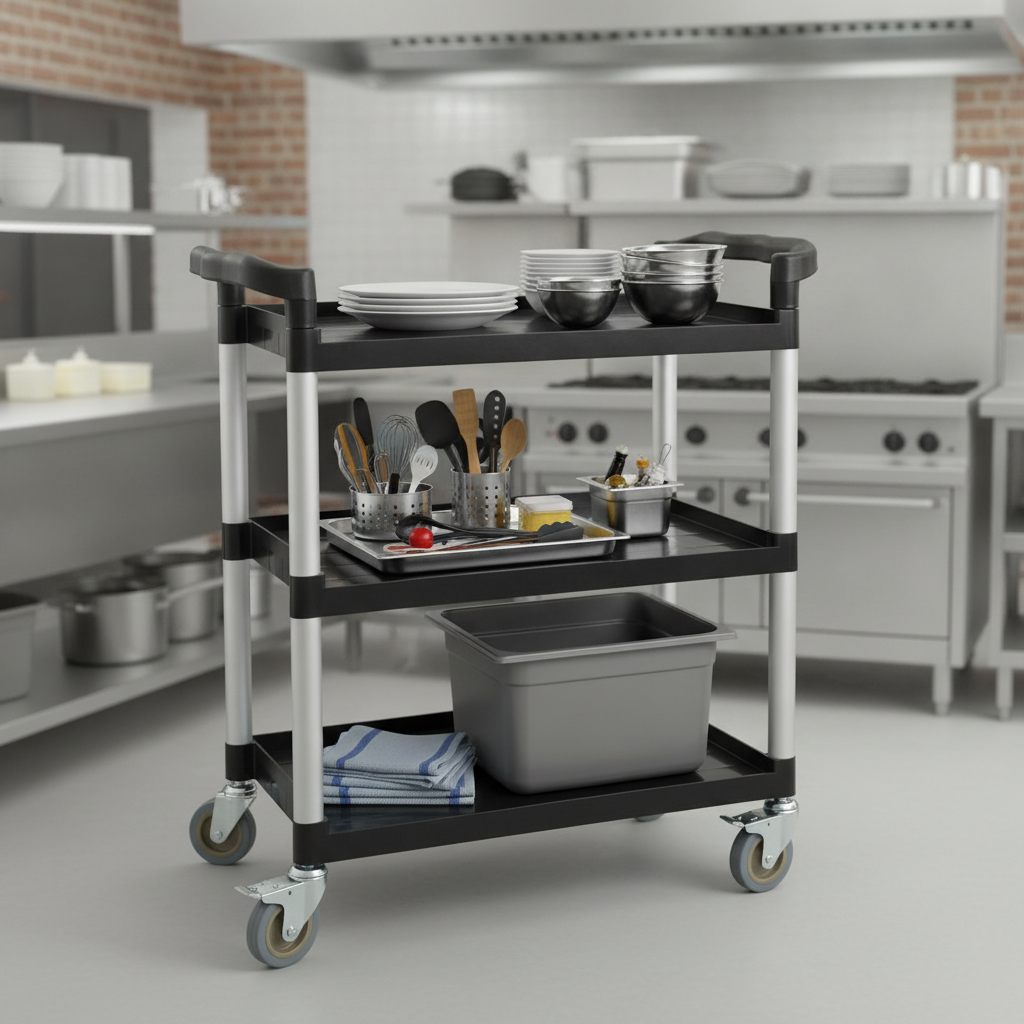 Polypropylene Mobile Trolley for Transporting Items (Pack of 1)