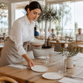 Coupe Plates 180mm White Porcelain for Daytime Dining (Pack of 6)