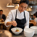 Alumina Tall Bowls 125mm Vitrified Ceramic for Fine Dining (Pack of 12)