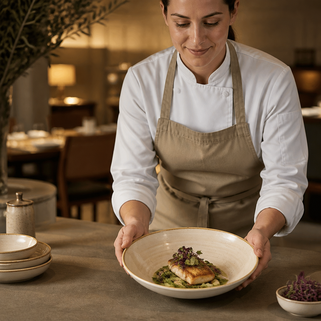 Round Bowl 253mm Cream Vitrified Ceramic for Restaurants (Pack of 12)
